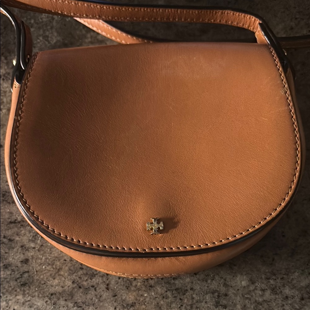 Tory Burch Tan Leather Crossbody Bag